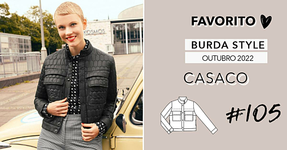 Favorito: o casaco acolchoado 105 da Burda Style de outubro de 2022