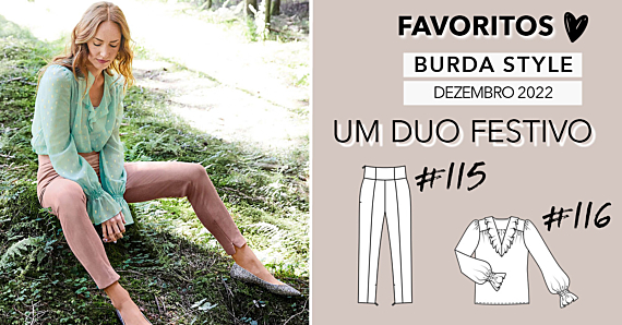 Favoritos: um duo festivo na Burda Style Dezembro 2022